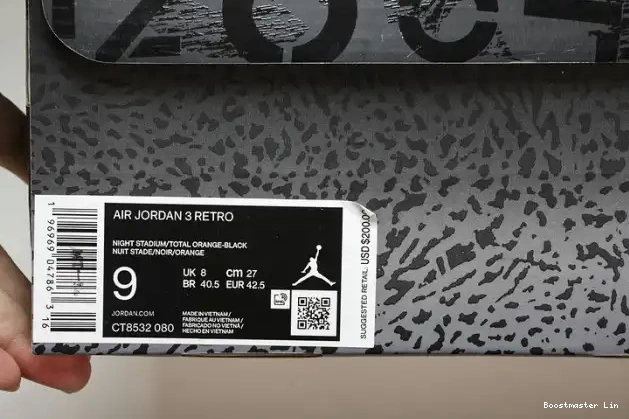 Bmlin shoes CT8532-080 3 Jordan Air 